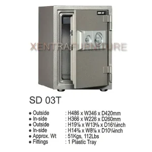 brankas tahan api safeguard sd 03 t