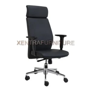 kursi direktur ergonomis kulit asli fantoni monza l