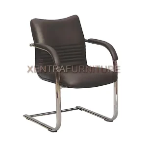 kursi hadap fantoni f 3020 cp kulit oscar hitam