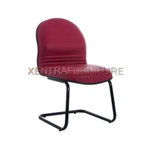 kursi hadap kaki cantilever tanpa roda, dudukan dan sandaran busa
