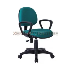 kursi kerja staff kantor fantoni f 90 ahd dengan sandaran tangan warna hijau tosca