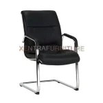 kursi meeting kantor fantoni laconic l kulit asli genuine leather