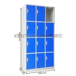 Kozure KL 12 lemari locker besi 12 pintu