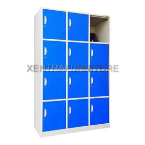 Kozure KL 12 lemari locker besi 12 pintu lebar muat helm full face