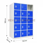 Kozure KL 15 lemari locker besi 15 pintu muat helm full face