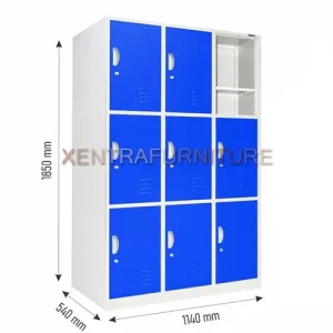 Kozure KL 9WX locker besi 9 pintu ukuran besar