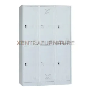 Safeguard SL B6W locker besi metal 6 pintu dengan gantungan baju