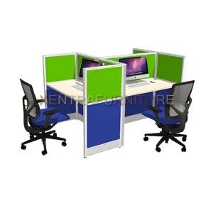 Meja Partisi Kantor 3 Orang – Desain Ergonomis & Efisien untuk Ruang Kerja