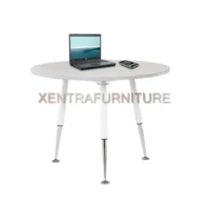 meja meeting bundar Aditech FRM 12 diameter 120 cm, dengan kaki metal