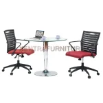meja meeting kaca bundar Aditech NKC 92