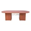 meja meeting oval Aditech R 240 warna cherry