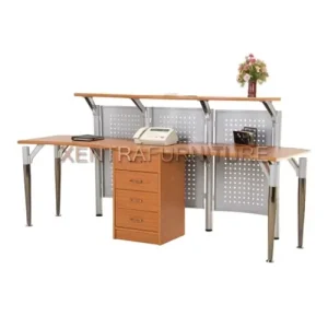 meja resepsionis counter Aditech CM 02 desain modern minimalis
