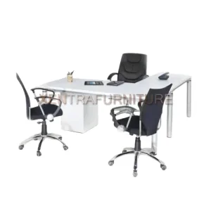 Aditech SDD 04 C meja direksi minimalis bentuk L