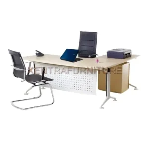 Aditech FR 15 meja direksi modern minimalis bentuk L
