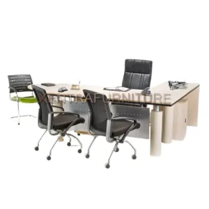 meja direktur modern bentuk L Aditech NFD 66