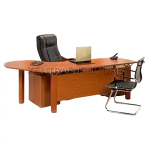 meja direktur modern minimalis bentuk L Aditech FD 06