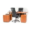 Aditech NFD 63 meja direktur modern minimalis bentuk L