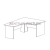 meja kantor modern Aditech SM 1212 P bentuk L