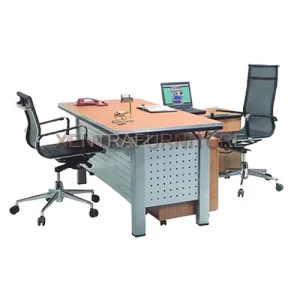 Aditech SE 6007 meja kerja direktur minimalis dengan credenza