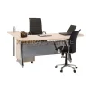 Aditech MSL 01 meja manager bentuk L model minimalis dengan kaki metal