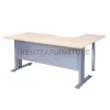 Aditech M 1612 M meja manager bentuk L model minimalis dengan kaki metal