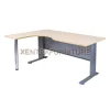 Aditech M 1612 M meja manager bentuk L model minimalis dengan kaki metal