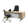 Aditech IS 895 meja pimpinan modern dengan mobile drawer dan credenza